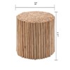 GlasFlength Coffee Tables, Minimalist Coffee Tables, Space-Saving Solution,  Ideal for Living Rooms,  Beige, 32"*32"*17" - 4 of 4