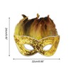 Unique Bargains Sequined Feathers Party Mask 1 Pc - 2 of 4