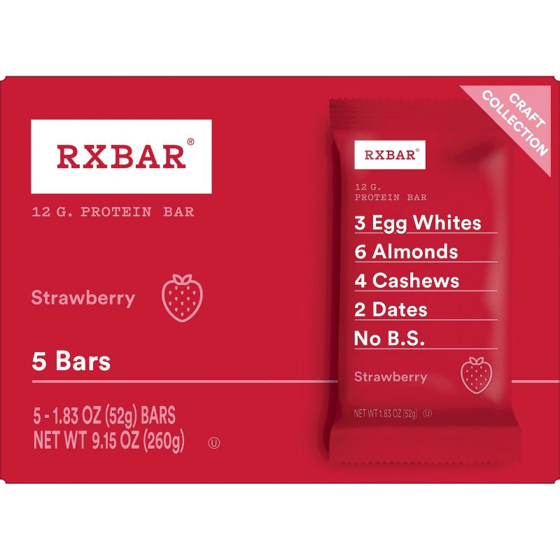RXBar Strawberry Protein Bars - 9.15oz/5ct, 4 of 7