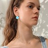 Handmade Bohemian Floral Drop Earrings – Sparkling 14K Gold & Acrylic Petal Dangle Jewelry for Women - 4 of 4