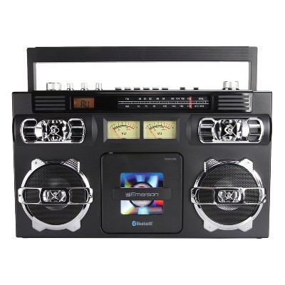 Emerson® Bluetooth® Cd/radio Retro Boom Box, Black, Epb-3004 : Target