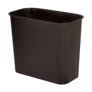 iDESIGN Small Bathroom Trash Can Mia Collection Bronze - 1 of 3