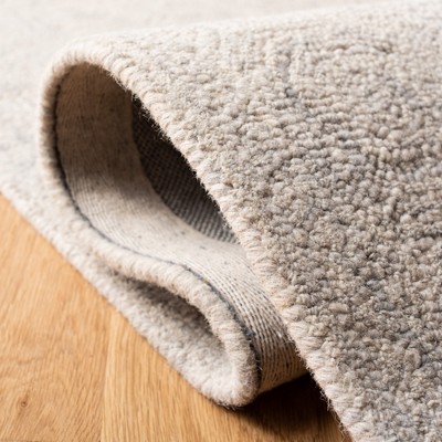 Elegance Squared 59" Hand-Tufted Gray Wool Area Rug