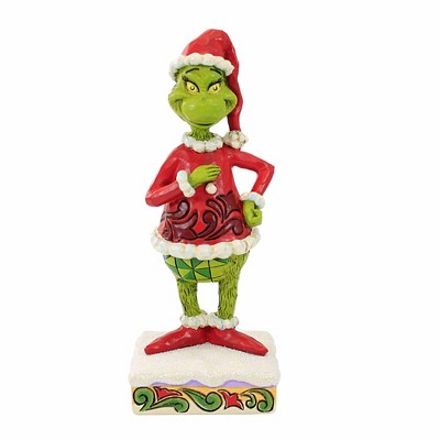 Jim Shore 6.75 In Happy Grinch Dr. Seuss Christmas Character Figurines ...