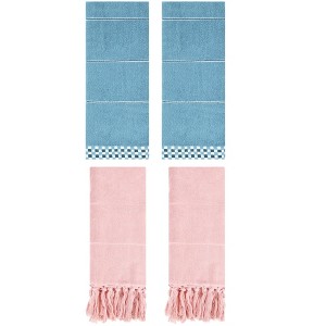 REGALWOVEN 4 Pcs Bathroom Hand Towel 14" x 30" - 1 of 4