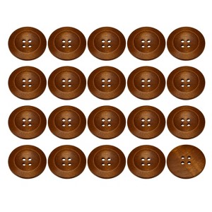 Unique Bargains Wooden DIY Craft Clothing Sewing Buttons 50 Pcs - 1 of 4
