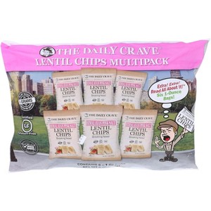 The Daily Crave Himalayan Pink Salt Lentil Chips Multipack - Case of 4 - 6 oz - 1 of 1