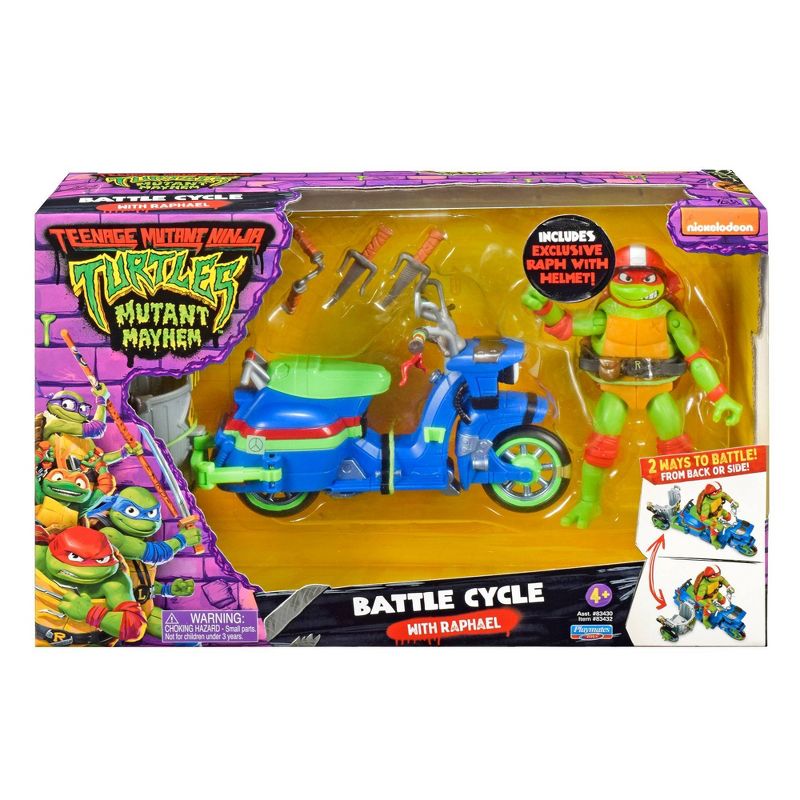 Teenage Mutant Ninja Turtles: Mutant Mayhem Battle Cycle with Raphael Action Figure Set - 2pk, 3 of 8