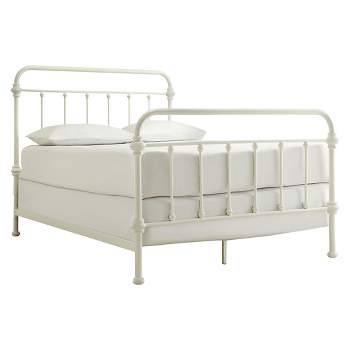 Queen Tilden Standard Metal Bed White - Inspire Q