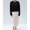 Women's Merino Blend Amara Boxy Crewneck in Wishbone by Tomorrow Studio - 3 of 4