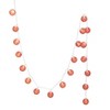 Storied Home Fabric String Ball Lights with Plastic Cord and 20 Lights, Fuchsia - 4 of 4