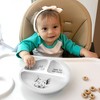 Pavilion Gift Company - Pig Out! - Divided Silicone Suction Plate - Dining Plates - 2 of 4