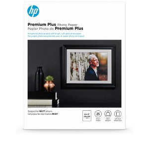 HP Inc. Premium Plus Photo Paper, Satin, 80 lb, 8.5 x 11 in. (216 x 279 mm), 25 sheets CR671A - 1 of 4