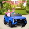 2 Seater Ride on Car for Kids, 24V Licensed Cadillac Electric Car Toy, Ride on Truck with Remote Control, Suspension, Music, LED - 2 of 4