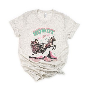 Simply Sage Market Women's Howdy Ho Ho Ho Short Sleeve Graphic Tee - 1 of 4