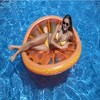 Swimline 61.5" Inflatable Fruit Slice Swimming Pool Lounger Raft - Red/Orange - 4 of 4