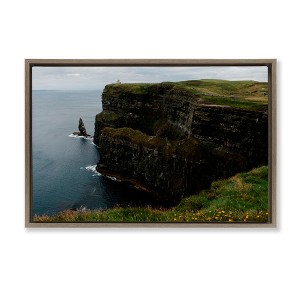 Stupell Industries Scenic Ireland Cliffs Floating Frame Canvas Art - 1 of 4