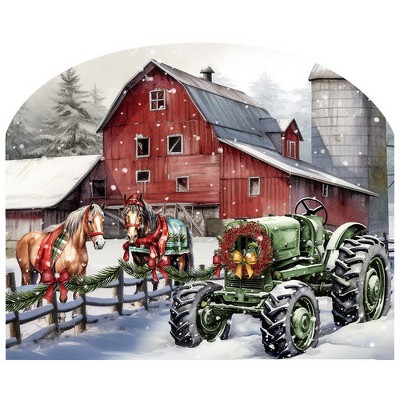 Briarwood Lane Art Sign 8.25x10.25 Christmas on the Farm For Christmas Art Sign