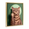 Stupell Industries Cat & Middle Finger Floating Frame Canvas Art - 2 of 4