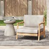 Dexmalle Patio Acacia Wood Club Chair with Water-resistant Cushion - 2 of 4