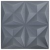 VidaXL 3D Wall Panels 24 pcs 19.7"x19.7" Origami Gray 64.6 ftÂ² - 2 of 4