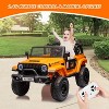 24V 2-Seater Kids Ride On Truck, Electric Battery Powered Car with 2WD/4WD Switch, Remote Control, Trunk, LED Lights, Music & Suspension - 4 of 4