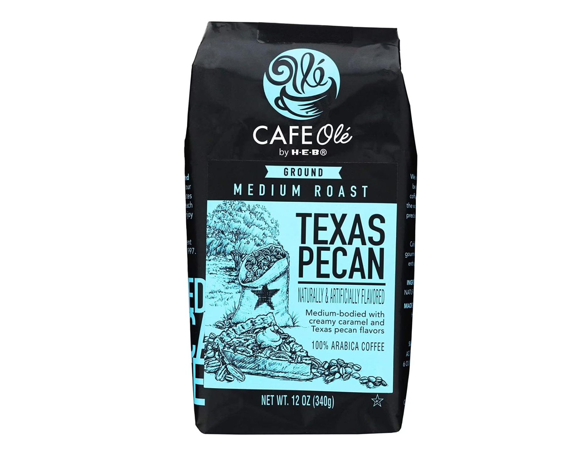 H-E-B Cafe Olé Ground Texas Pecan Coffee, 12oz