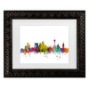 Trademark Fine Art Michael Tompsett San Antonio Texas Skyline Matted Framed Art - 2 of 4