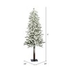 Vickerman Flocked Alpine Artificial Christmas Tree - 2 of 3