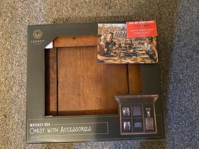 Whiskey Box Gift Set, Oak Wood, 15 x 13 x 4.75 - Kroger