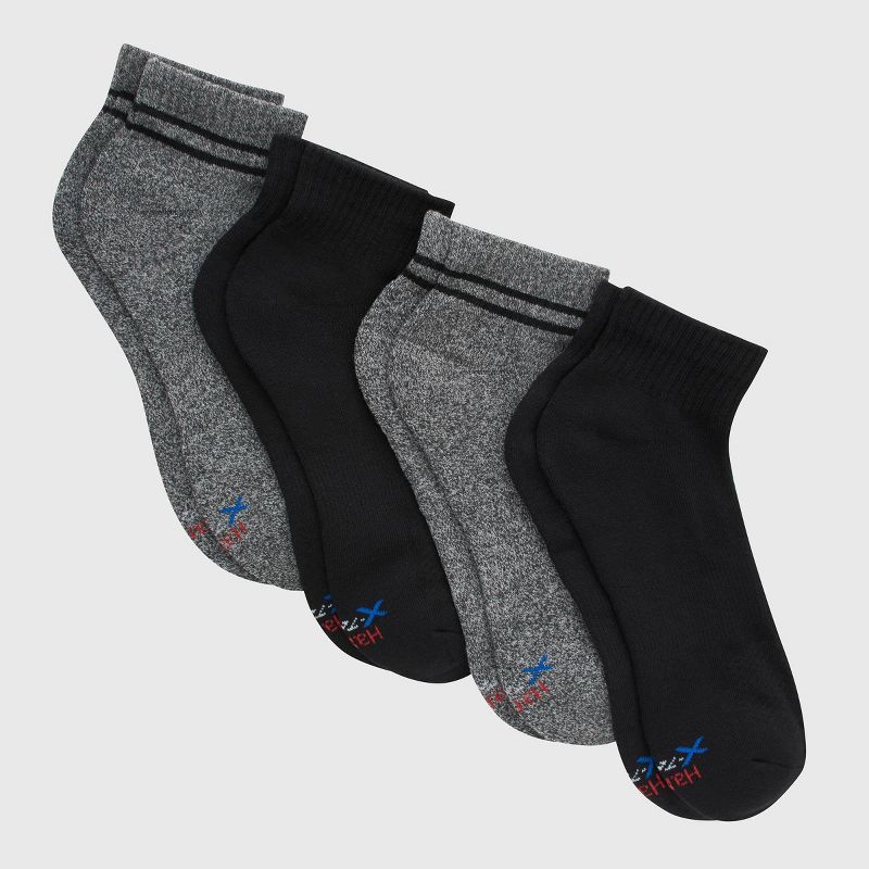 Hanes Premium Men's Comfort Fit Ankle Socks 4pk - 6-12, 2 of 4