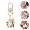 Unique Bargains Flower House Handbag Charms Keychains 1 Pc - 3 of 4