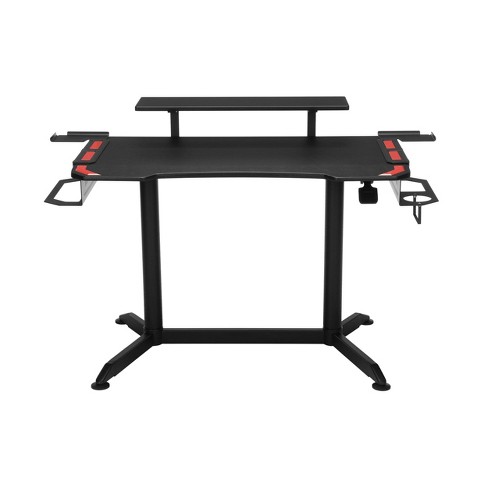 3010 Ergonomic Height Adjustable Gaming Computer Desk Red