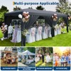 10x20 Heavy Duty Pop Up Canopy Tent with 6 Removable Sidewalls, Easy Up Commercial Canopy Tents with 3 Adjustable Heights, Stakes 18, Ropes 6 - 3 of 4