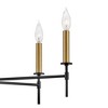 Lark Hux 5 - Light Chandelier in  Black/Lacquered Brass - 4 of 4