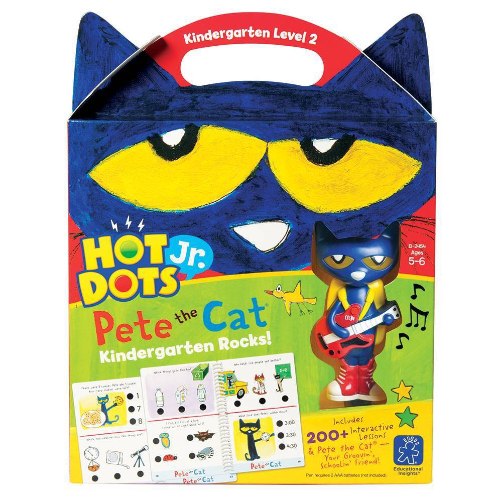 UPC 086002024541 product image for Educational Insights Hot Dots Jr. Pete the Cat Kindergarten Rocks! Level 2 Game  | upcitemdb.com