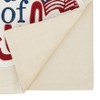 Saro Lifestyle Table Runner with 4th of July Design, 14"x72", Beige - 2 of 3