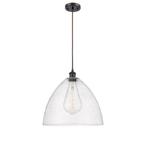 Bristol Glass - 1 Light Pendant In Industrial Style-18.75 Inches Tall and 16 Inches Wide - 1 of 1