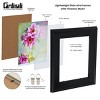 Cardinali Plein Air, Black 8x10" Picture Frame with Acrylic Glazing & Cardboard Backing, for Photography or Canvas Frame, 3 Wide Moulding, 1/2 Rabbet - 2 of 4