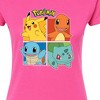 Women's - Pokémon - Starter Pokémon Character Grid Fitted Graphic T-Shirt - 2 of 3