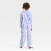 Girls' Disney Frozen 2pc Coat Pajama Set - Blue - 2 of 4