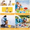 Beach Toys for Kids, Silicone Collapsible Foldable Beach Bucket Travel Beach Toys for Summer Outdoor Camping and Fishing Tub for Toddlers Boys Girls - 3 of 4