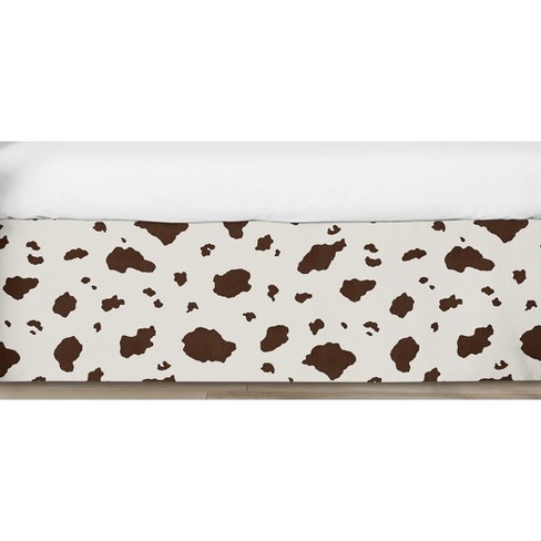 Sweet Jojo Designs Gender Neutral Unisex Baby Crib Bed Skirt Wild West Cowboy Ivory and Brown