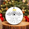 Pet Memorial Ornament – Ceramic Keepsake, Dog & Cat Loss Ornament with Angel Wings and Halo - 4 of 4
