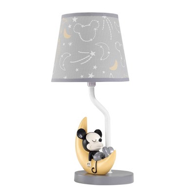 Lambs & Ivy Disney Baby Novelty Table Lamp with Shade and Bulb (Includes CFL Light Bulb)- Mickey Mouse