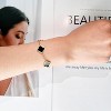 18K Gold Plated Clover Lucky Bracelet for Women White/Black/Red/Green Flower Four Leaf Link Bracelets - 4 of 4