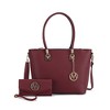 MKF Collection Vanessa Women's Fashion Tote & Wallet Set Handbag by Mia K - 2 of 4