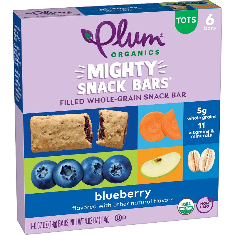 Plum Organics Mighty Snack Bars - Blueberry - 0.67oz/6ct, 4 of 14