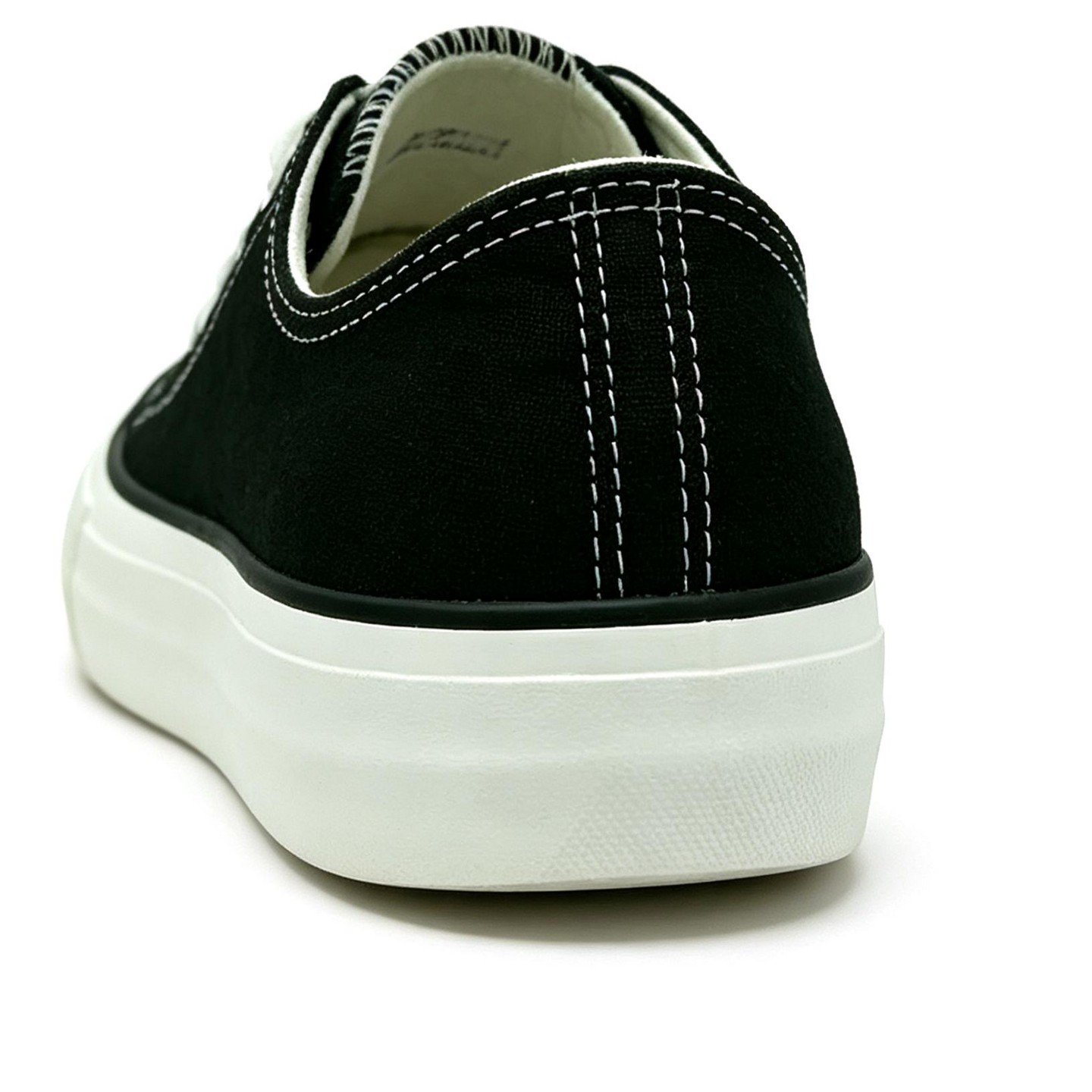Мужские кроссовки Bangka Canvas Sneakers Classic Lace Up Fashion Casual Shoes, Black, цвет: Чёрный — фото 5