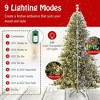 Resenkos 7.5-Ft Pre-Lit Hinged Artificial Christmas Tree with Power Connector - Green - 2 of 4
